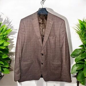 Lauren Ralph Lauren - Houndstooth 2 Button Sport Coat Mens 46L Warm Work Blazer‎